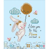 Kit de broderie Diamant - Diamond Dotz - Love you to the moon and back