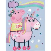 Kit de broderie Diamant - Diamond Dotz - Licorne magique de Peppa