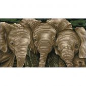 Kit de broderie Diamant - Diamond Dotz - Éléphants en ligne