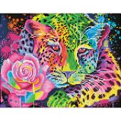 Kit de broderie Diamant - Diamond Dotz - Léopard arc-en-ciel