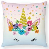 Kit de coussin broderie Diamant - Diamond Dotz - Couronne de fleurs