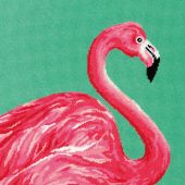 Kit de canevas unifil - Dimensions - Flamant rose