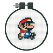 Kit broderie point de croix avec tambour - Dimensions - Super Mario World