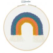 Kit broderie punch needle - Dimensions - Arc-en-ciel