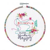 Kit de broderie sur tambour - Dimensions - Heureux de coudre