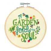 Kit de broderie sur tambour - Dimensions - Vers de jardin