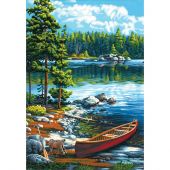Kit de peinture par numéro - Dimensions - Canoë sur le lac