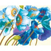Kit de peinture par numéro - Dimensions - Coquelicots bleus