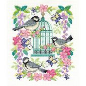 Kit broderie point de croix - DMC - Cage aux oiseaux