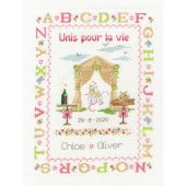 Kit broderie point de croix - DMC - Unis pour la vie