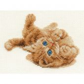 Kit broderie point de croix - DMC - Chaton joueur