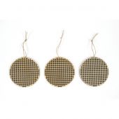 Kit d'ornement à broder - DMC - 3 boules de Noël perforées à broder