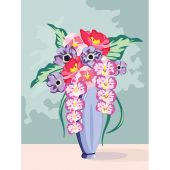 Canevas Pénélope  - DMC - Orchidées