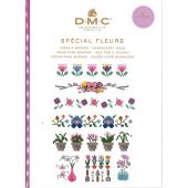 Livre diagramme - DMC - Idées à broder spécial fleurs