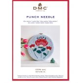 Fiche créative - DMC - Fleurs sur tambour - Punch Needle