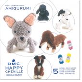 Livre - DMC - 5 idées à crocheter Happy Chenille Book 4