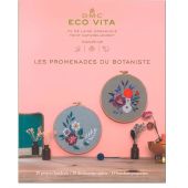 Livre - DMC - 19 projets broderie - Les promenades du botaniste - 