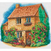 Kit point de croix - Dutch Stitch Brothers - Cottage et bicyclette