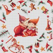 Kit broderie point de croix - Dutch Stitch Brothers - Elfes de Noël 3