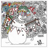 Toile pré-dessinée - Zenbroidery - Bonhomme de neige