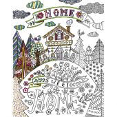 Toile pré-dessinée - Zenbroidery - Home sweet home 