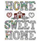 Toile pré-dessinée - Zenbroidery - Home sweet home