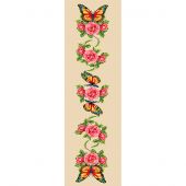 Canevas Pénélope  - Gobelin. L - Roses et papillons