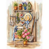 Kit broderie point de croix - Toison d'or - Maison de campagne