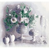 Kit broderie point de croix - Toison d'or - Nature morte blanche