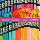 Fil à broder - DMC - Collection complète Mouliné satin - Art 1008F 