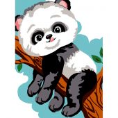 Kit de canevas pour enfant - Luc Créations - Panda