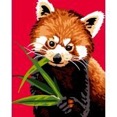 Kit de canevas pour enfant - Luc Créations - Panda roux