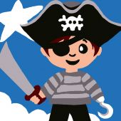 Kit de canevas pour enfant - Luc Créations - Pirate garçon