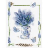 Kit point de croix - Lanarte - Raisins bleus