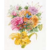 Kit broderie point de croix - Lanarte - Les papillons préférés - Etamine