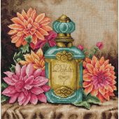 Kit broderie point de croix - Lanarte - Le parfum du dahlia