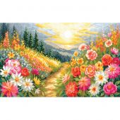 Kit broderie point de croix - Lanarte - Une promenade à travers les couleurs