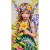 Kit broderie point de croix - Lanarte - Le petit gardien de Flora