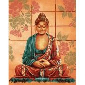 Kit broderie point de croix - Lanarte - Buddha