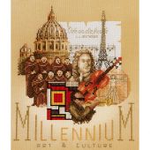 Kit broderie point de croix - Lanarte - Millenium arts et culture