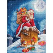 Kit broderie point de croix - Letistitch - Premier arrêt du Père Noël