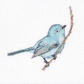 Kit point de croix - Luca-S - Oiseau bleu