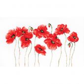 Kit broderie point de croix - Luca-S - Coquelicots 3 