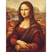 Kit broderie point de croix - Luca-S - Mona Lisa d'aprés Léonard de Vinci