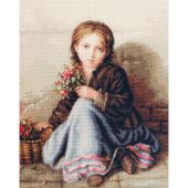 Kit point de croix - Luca-S - Portrait de jeune fille
