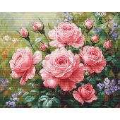 Kit broderie point de croix - Luca-S - Roses du jardin