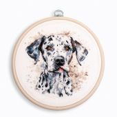 Kit broderie point de croix avec tambour - Luca-S - Dalmatien