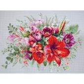 Kit broderie point de croix - Magic Needle - Bouquet d'amaryllis