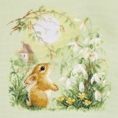 Kit broderie point de croix - Magic Needle - Lapin dans la prairie