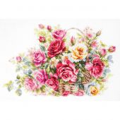 Kit broderie point de croix - Magic Needle - Panier de roses